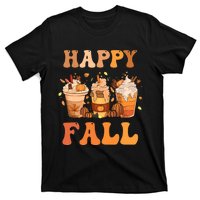 Happy Fall YAll Autumn Halloween Pumpkin Spice Latte T-Shirt