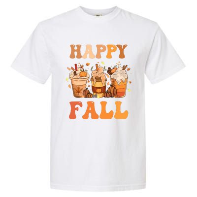 Happy Fall YAll Autumn Halloween Pumpkin Spice Latte Garment-Dyed Heavyweight T-Shirt