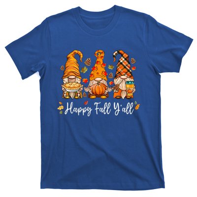 Happy Fall Yall Gnome Pumpkin Truck Autumn Thanksgiving T-Shirt