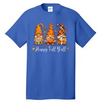 Happy Fall Yall Gnome Pumpkin Truck Autumn Thanksgiving Tall T-Shirt