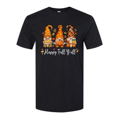 Happy Fall Yall Gnome Pumpkin Truck Autumn Thanksgiving Softstyle® CVC T-Shirt