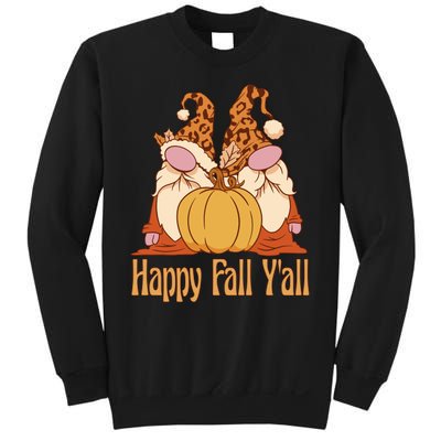 Happy Fall Y'all Gnome Cute Pumpkin Sweatshirt