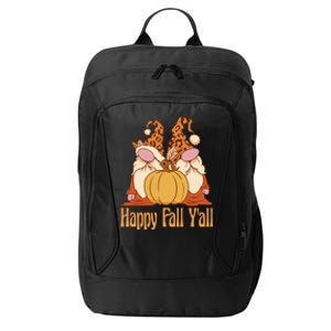 Happy Fall Y'all Gnome Cute Pumpkin City Backpack