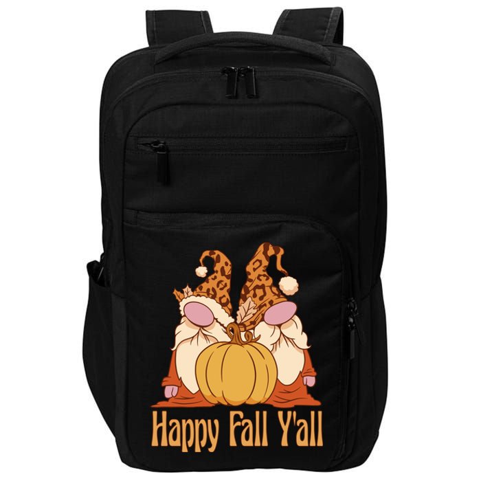 Happy Fall Y'all Gnome Cute Pumpkin Impact Tech Backpack