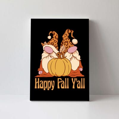 Happy Fall Y'all Gnome Cute Pumpkin Canvas