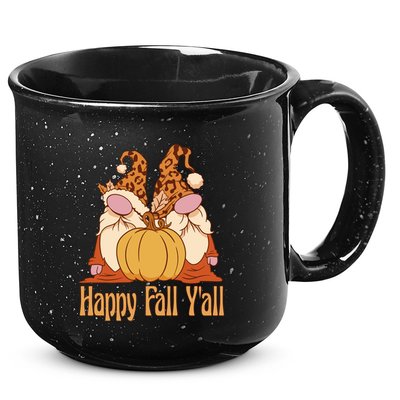 Happy Fall Y'all Gnome Cute Pumpkin 15oz Campfire Ceramic Mug