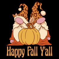 Happy Fall Y'all Gnome Cute Pumpkin Flatbill Hat