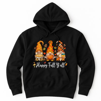 Happy Fall Yall Gnome Pumpkin Truck Autumn Thanksgiving Hoodie