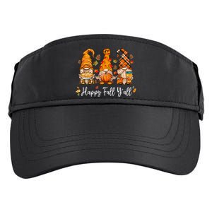 Happy Fall Yall Gnome Pumpkin Truck Autumn Thanksgiving Adult Drive Performance Visor