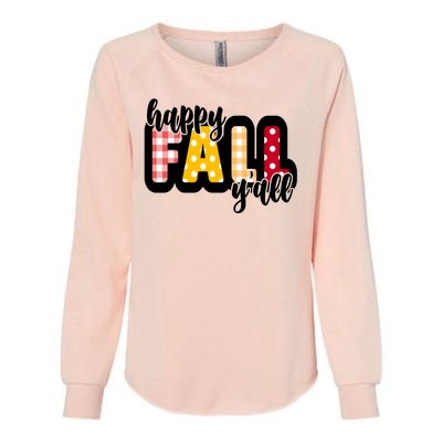 Happy Fall Yall Cozy Womens California Wash Sweatshirt