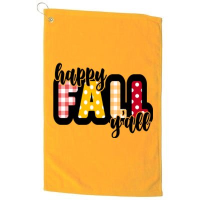 Happy Fall Yall Cozy Platinum Collection Golf Towel