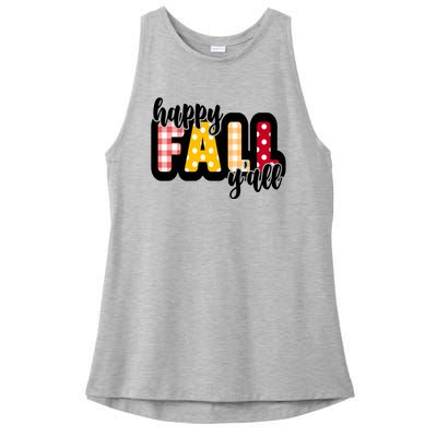 Happy Fall Yall Cozy Ladies PosiCharge Tri-Blend Wicking Tank