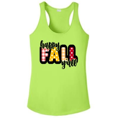 Happy Fall Yall Cozy Ladies PosiCharge Competitor Racerback Tank