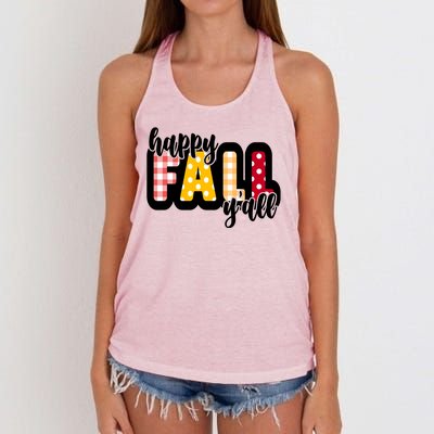 Happy Fall Yall Cozy Women's Knotted Racerback Tank