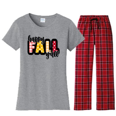 Happy Fall Yall Cozy Women's Flannel Pajama Set