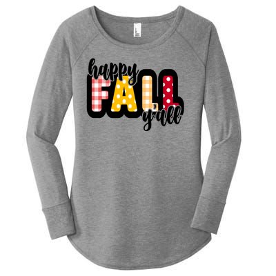 Happy Fall Yall Cozy Women's Perfect Tri Tunic Long Sleeve Shirt