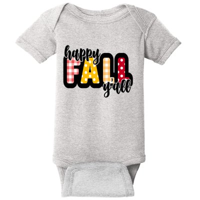 Happy Fall Yall Cozy Baby Bodysuit