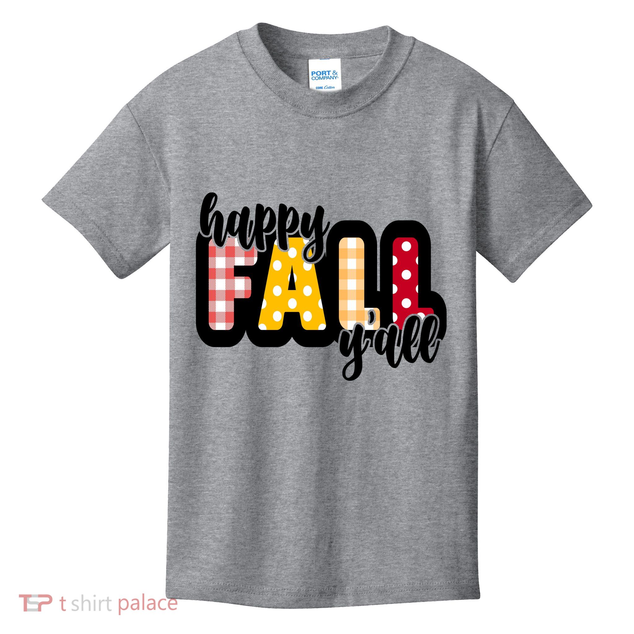 Happy Fall Yall Cozy Kids T-Shirt