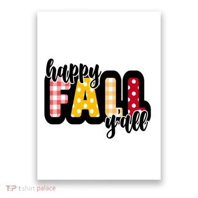 Happy Fall Yall Cozy Poster
