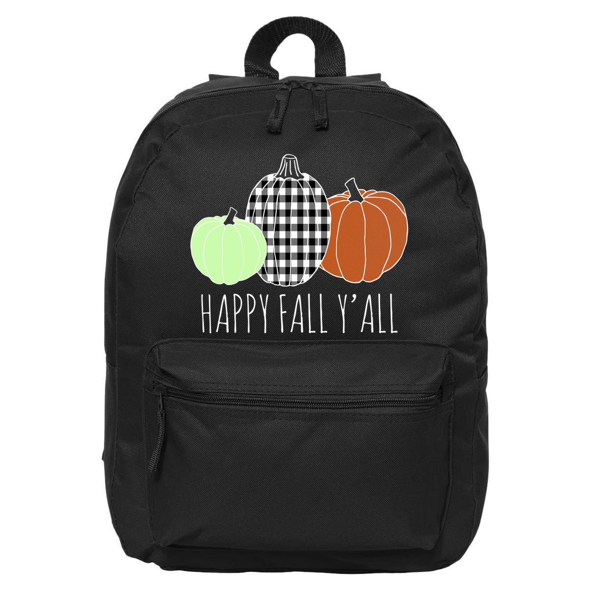 Happy Fall Yall Pumpkin 16 in Basic Backpack