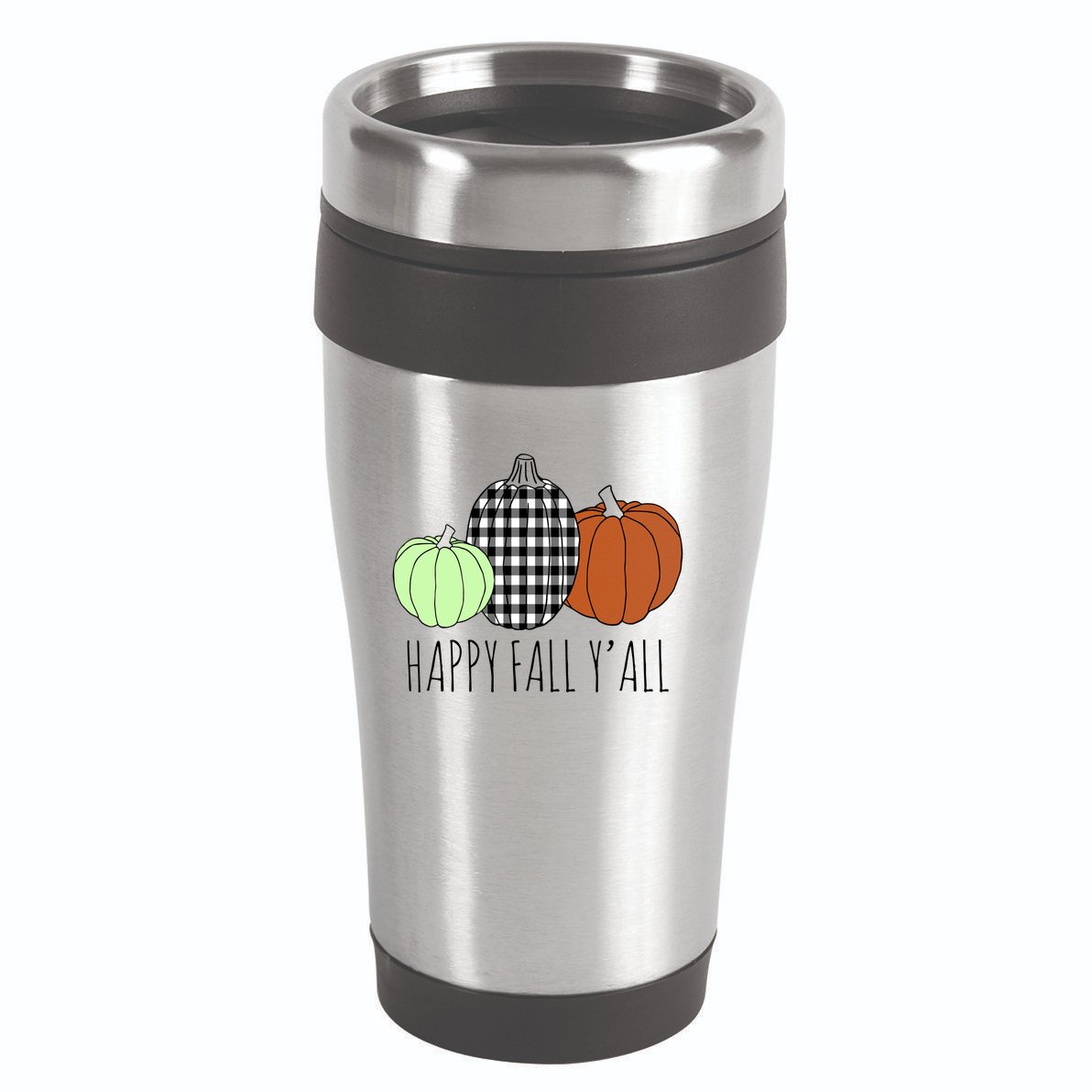 Happy Fall Yall Pumpkin 16oz Travel Tumbler
