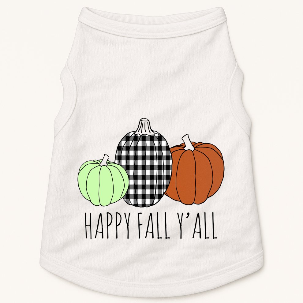 Happy Fall Yall Pumpkin Doggie Tank