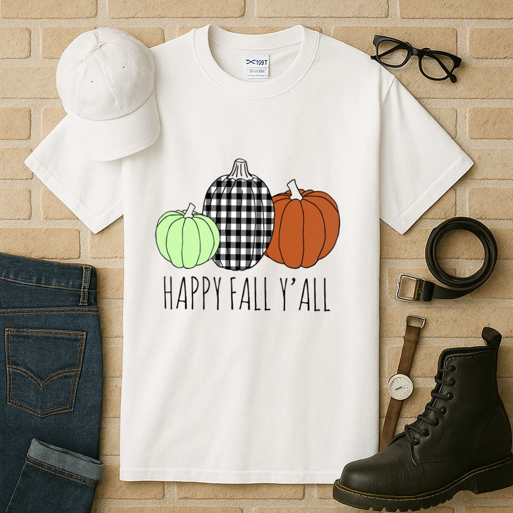 Happy Fall Yall Pumpkin Tall T-Shirt