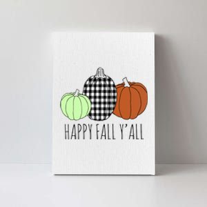 Happy Fall Yall Pumpkin Canvas