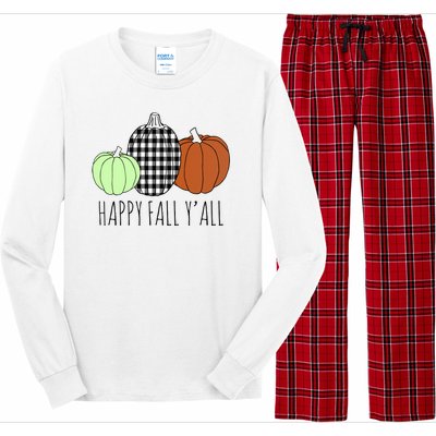 Happy Fall Yall Pumpkin Long Sleeve Pajama Set