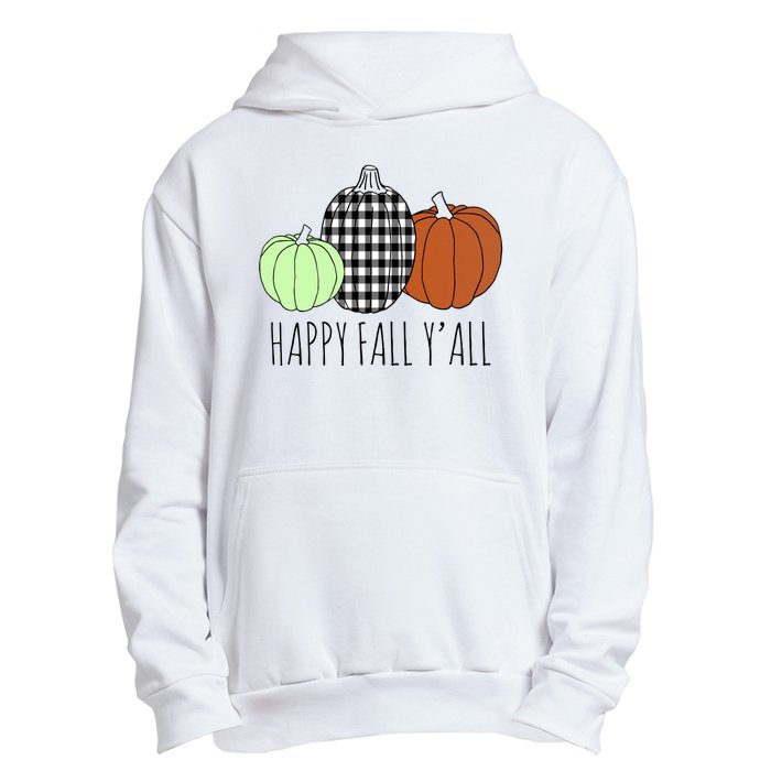 Happy Fall Yall Pumpkin Urban Pullover Hoodie