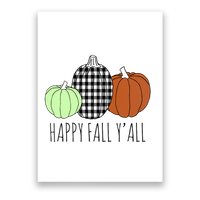 Happy Fall Yall Pumpkin Poster