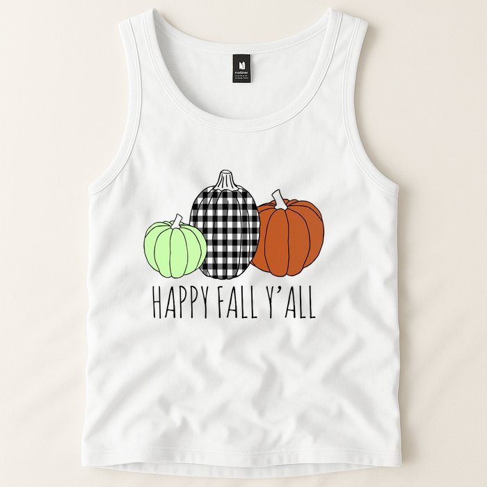 Happy Fall Yall Pumpkin Tank Top