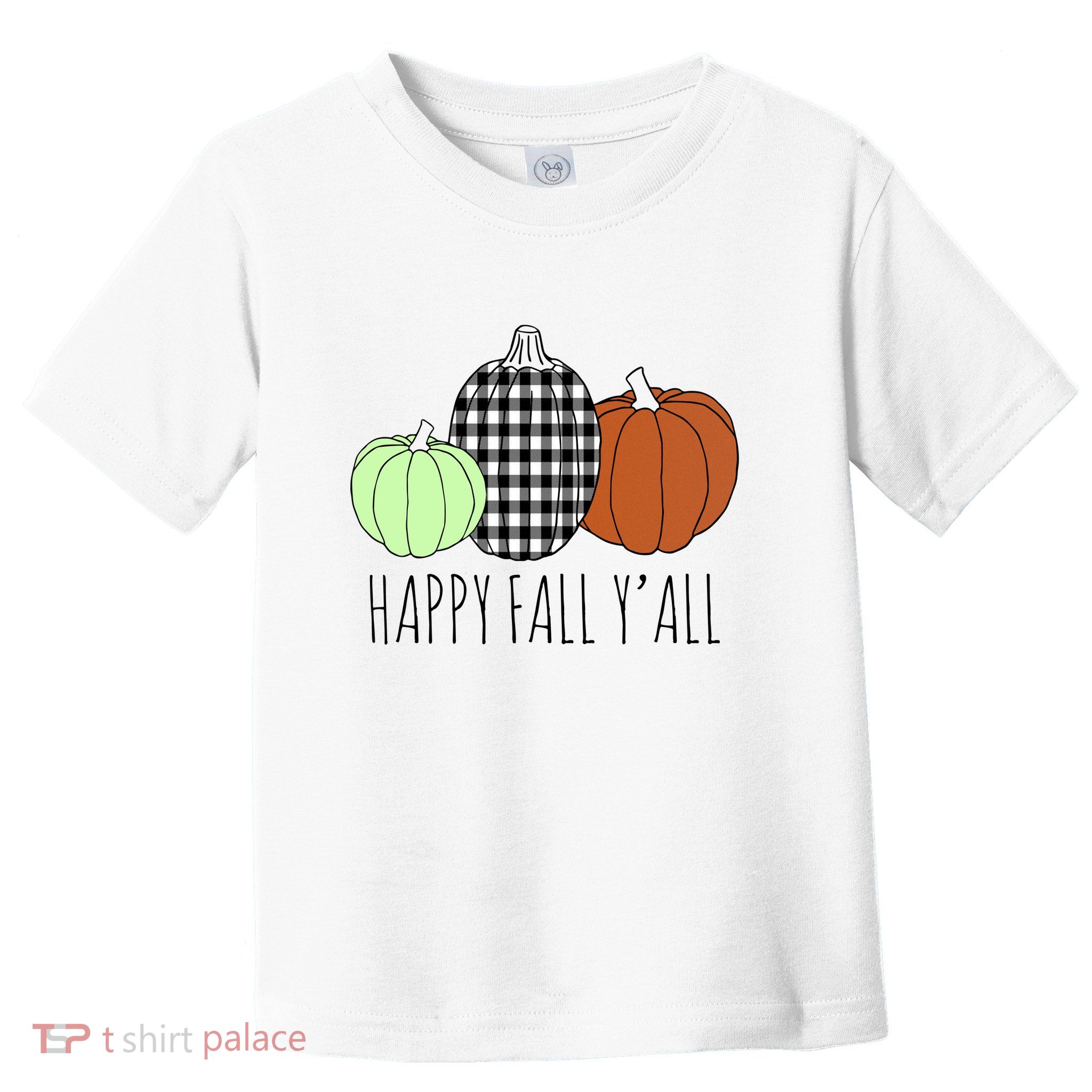 Happy Fall Yall Pumpkin Toddler T-Shirt