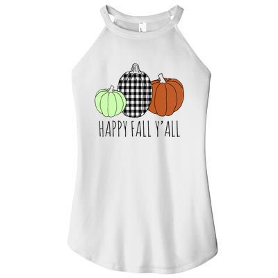 Happy Fall Yall Pumpkin Women's Perfect Tri Rocker Tank