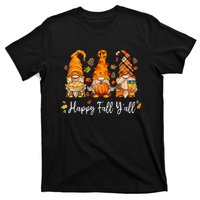 Happy Fall Yall Gnome Pumpkin Truck Autumn Thanksgiving T-Shirt