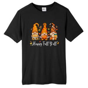 Happy Fall Yall Gnome Pumpkin Truck Autumn Thanksgiving Tall Fusion ChromaSoft Performance T-Shirt