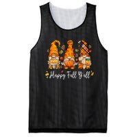 Happy Fall Yall Gnome Pumpkin Truck Autumn Thanksgiving Mesh Reversible Basketball Jersey Tank