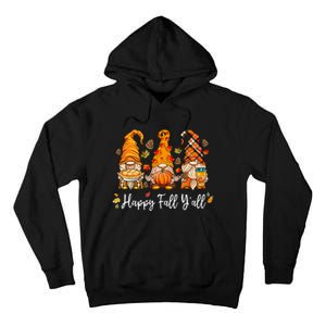 Happy Fall Yall Gnome Pumpkin Truck Autumn Thanksgiving Tall Hoodie