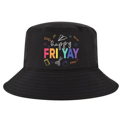 Happy Fri Yay Funny Teacher Friday Cool Comfort Performance Bucket Hat