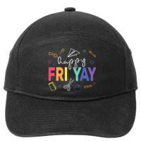 Happy Fri Yay Funny Teacher Friday 7-Panel Snapback Hat