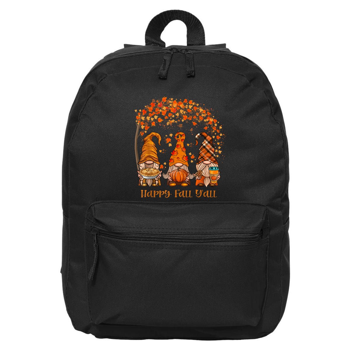 Happy Fall Yall Gnome Autumn Gnomes Pumpkin Spice Season 16 in Basic Backpack