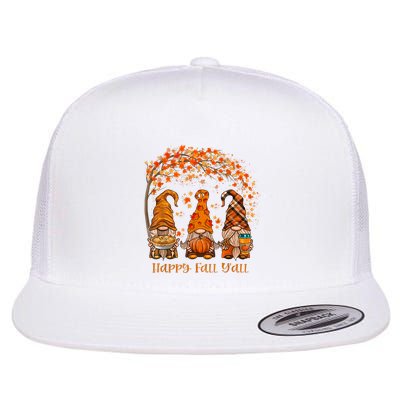 Happy Fall Yall Gnome Autumn Gnomes Pumpkin Spice Season Flatbill Hat