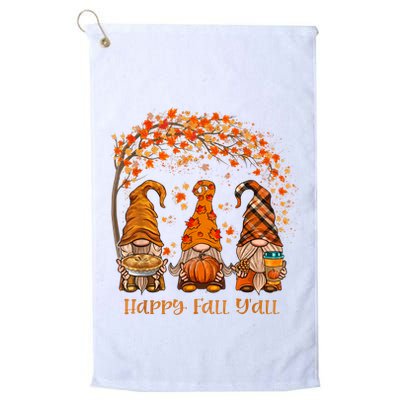 Happy Fall Yall Gnome Autumn Gnomes Pumpkin Spice Season Golf Towel