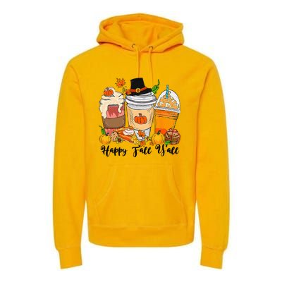 Happy Fall Yall Pumpkin Truck Autumn Thanksgiving Premium Hoodie