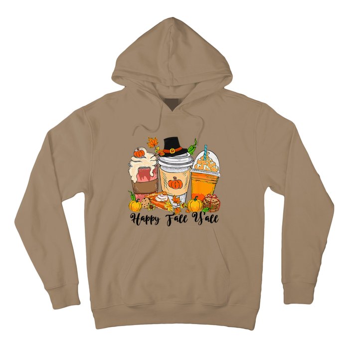 Happy Fall Yall Pumpkin Truck Autumn Thanksgiving Hoodie