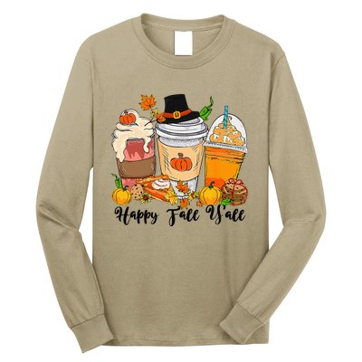 Happy Fall Yall Pumpkin Truck Autumn Thanksgiving Long Sleeve Shirt