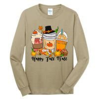 Happy Fall Yall Pumpkin Truck Autumn Thanksgiving Tall Long Sleeve T-Shirt