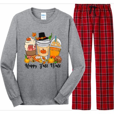 Happy Fall Yall Pumpkin Truck Autumn Thanksgiving Long Sleeve Pajama Set