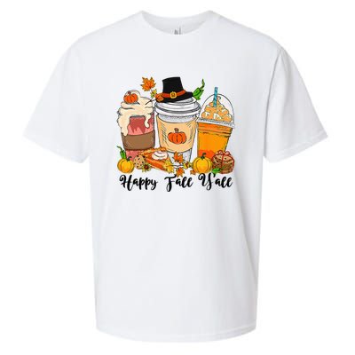 Happy Fall Yall Pumpkin Truck Autumn Thanksgiving Sueded Cloud Jersey T-Shirt