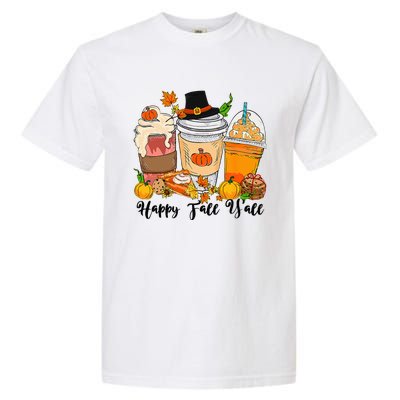 Happy Fall Yall Pumpkin Truck Autumn Thanksgiving Garment-Dyed Heavyweight T-Shirt